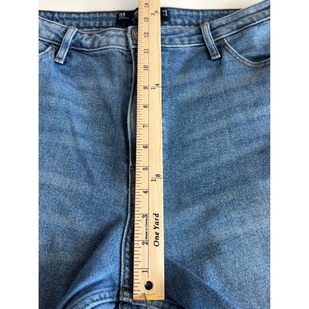 Hollister Ultra High-Rise Dad Jeans Blue Med Wash Stretch Size 15R Fits W32 L30 - Picture 7 of 11